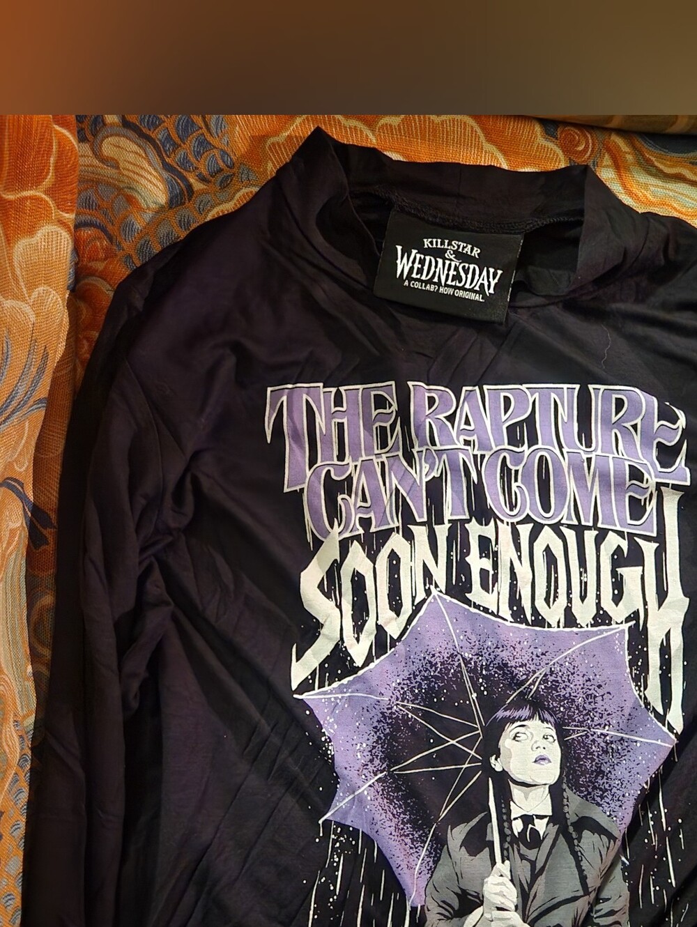 Killstar X Wensday The Rapture Cant Come Soon Enough Top Size Large